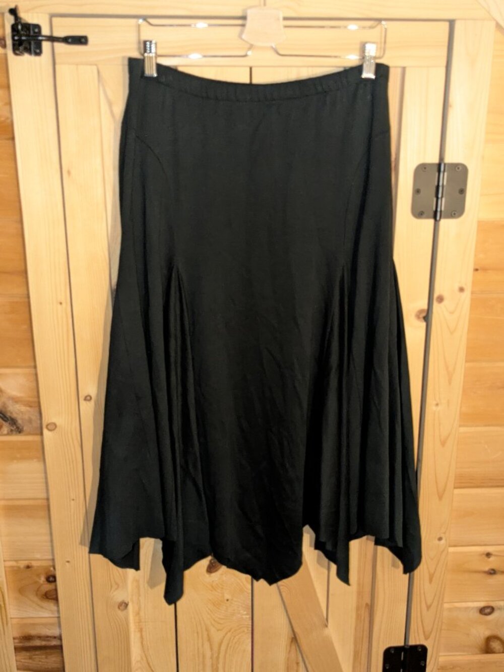 Peruvian Connection Skirt Lg Black Cotton Witchy Whimsigoth Dark Academia Godet